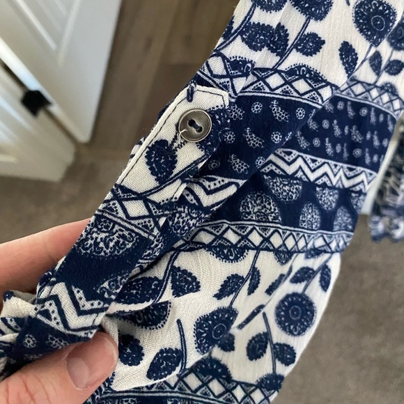 En Crème Blue Romper - Picture 6 of 7